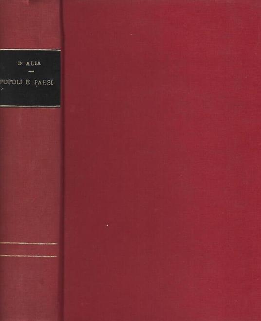 Popoli e Paesi Nella Storia Dell'Umanità - Antonino D'Alia - copertina