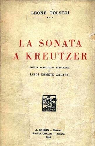sonata a Kreutzer - copertina