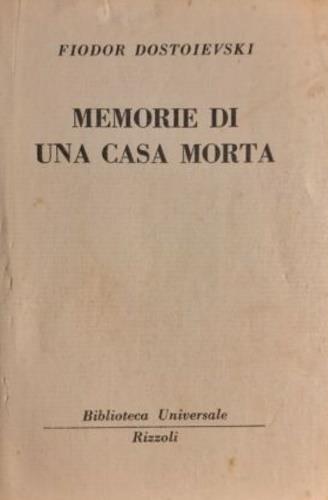 Memorie di una casa morta - copertina