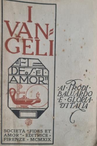 I Vangeli. Tradotti dal testo originale e - copertina
