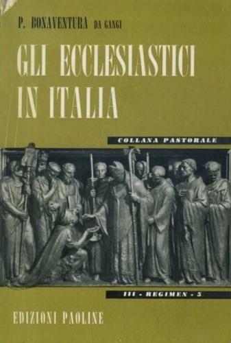 Gli ecclesiastici in Italia - copertina
