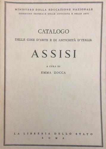 Catalogo delle cose d'arte e di antichità d'Italia: Assisi - copertina