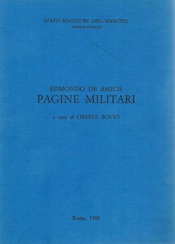 Pagine militari - Edmondo De Amicis - copertina