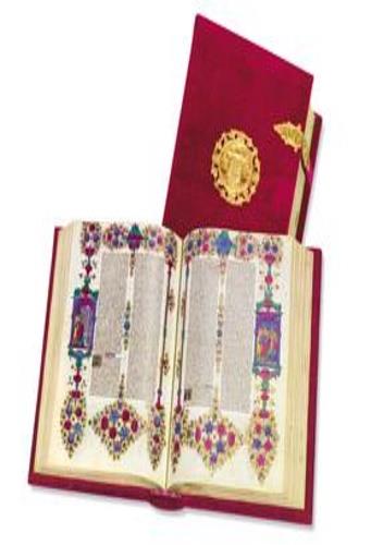 Bibbia di Borso d'Este. Stampa con speciale retino ad - copertina