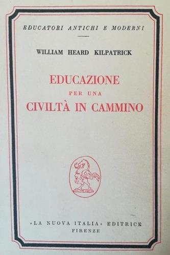 Educazione per una civiltà in cammino - copertina