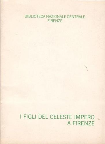 I figli del celeste impero a Firenze - copertina