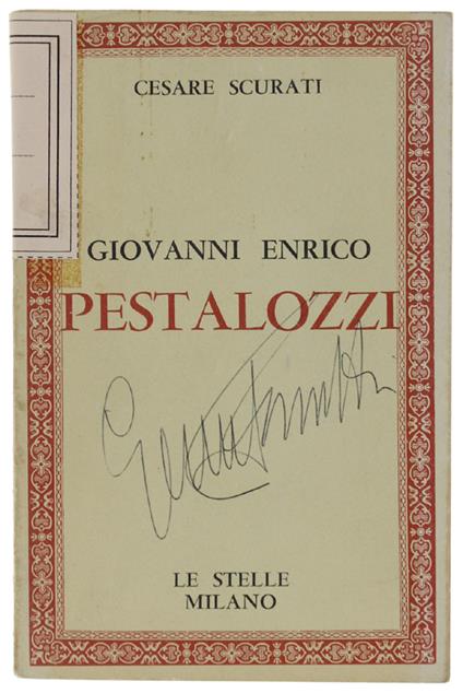 GIOVANNI ENRICO PESTALOZZI - Cesare Scurati - copertina