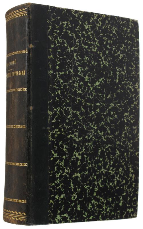 DELLA LETTERATURA : DISCORSI ED ESEMPI IN APPOGGIO ALLA STORIA UNIVERSALE. Volumi I e II - Cesare Cantù - copertina