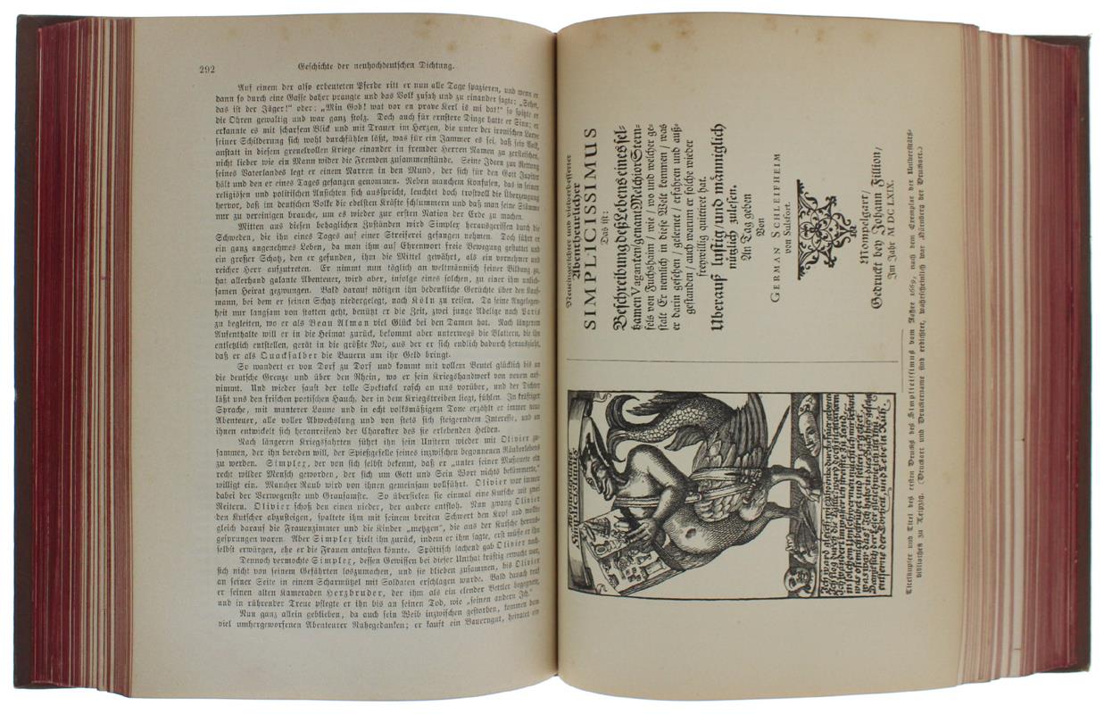 DEUTSCHE LITERATURGESCHICHTE. 13 m.d.12.übereinstimmende Auflage - Koenig Robert - Verlag von Velhagen & Klafing, - 1883