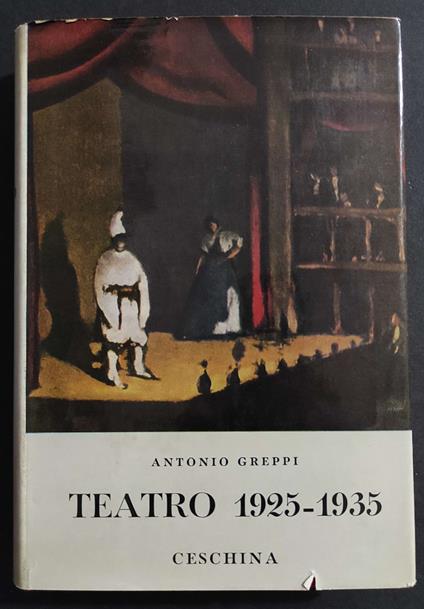 Teatro 1925-1935 I Vol. - Antonio Greppi - copertina