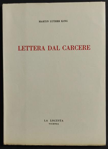 Lettera dal Carcere - Martin Luther King - copertina