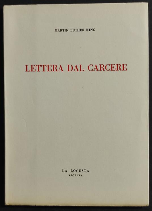 Lettera dal Carcere - Martin Luther King - copertina