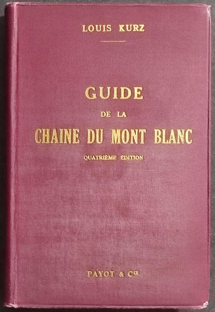 Guide de la Chaine du Mont Blanc - copertina