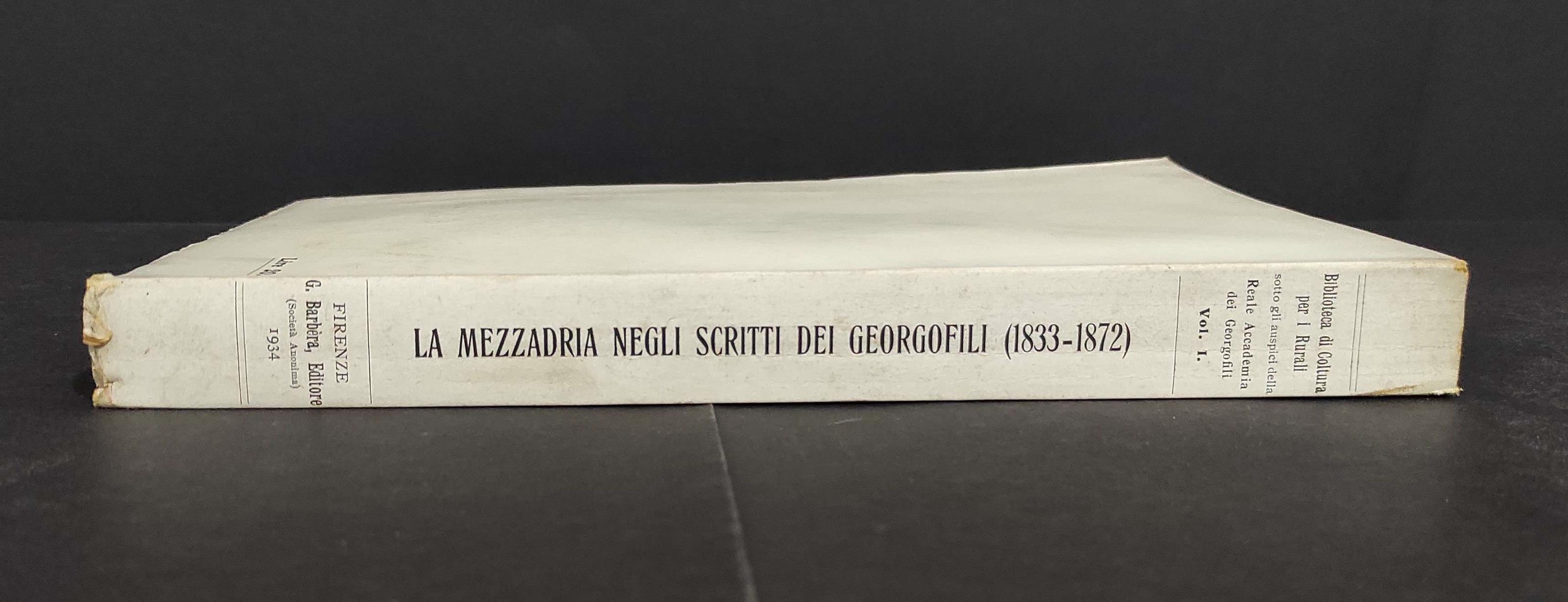 Mezzadria negli Scritti dai Georgofili 1833-1872