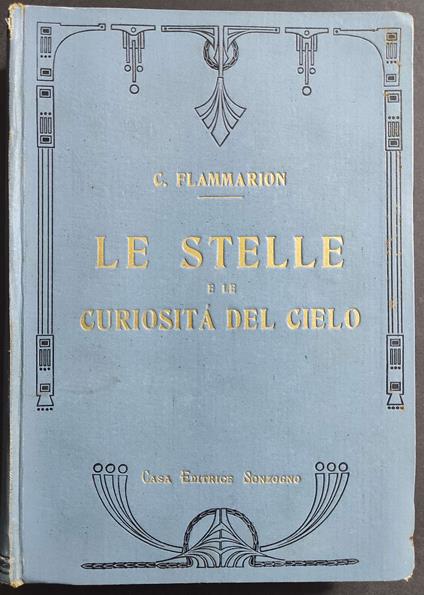 Le Stelle e Curiosità del Cielo - Camillo Flammarion - copertina