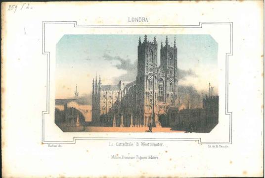 Litografia della Cattedrale di Westminster - copertina