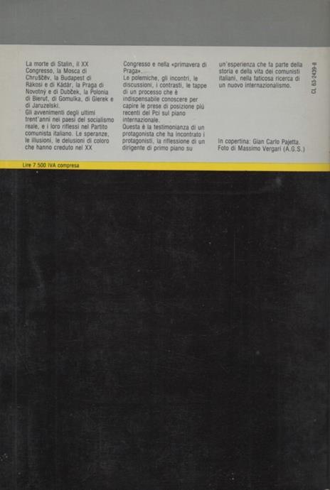 Le crisi che ho vissuto. Budapest Praga Varsavia - G. Carlo Pajetta - 2