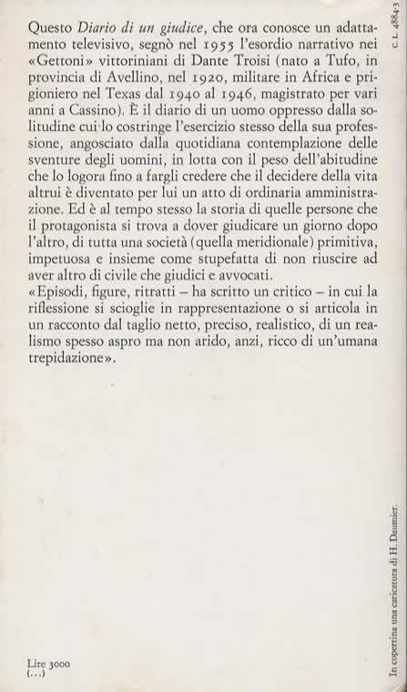 Diario di un giudice - Dante Troisi - 2