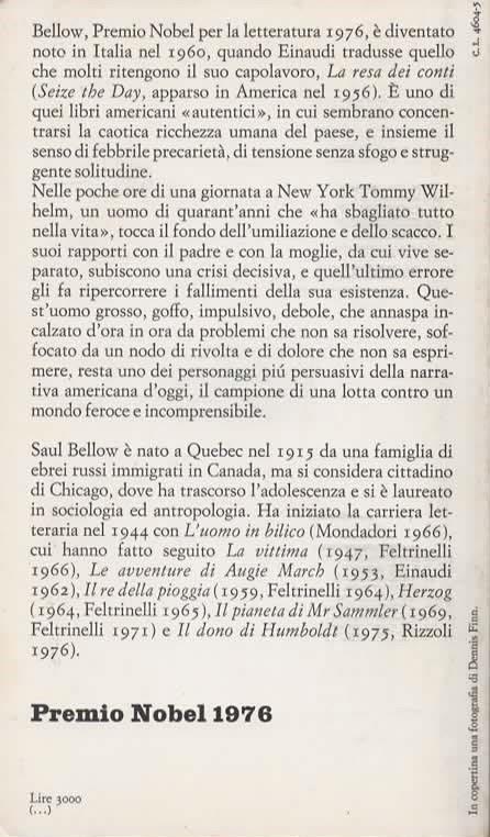 resa dei conti - Saul Bellow - 2