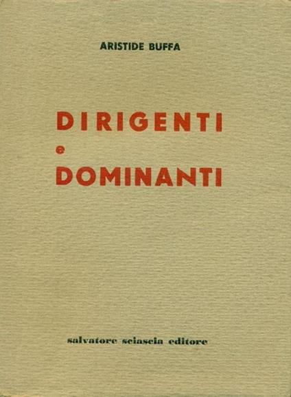 Dirigenti e dominanti - copertina
