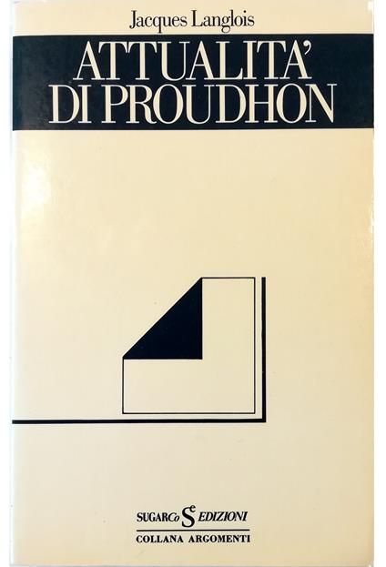 Attualità di Proudhon - copertina