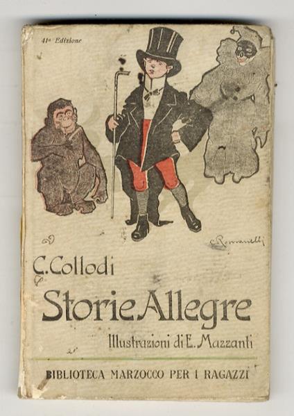 Storie allegre. Disegni di E. Mazzanti. 41a edizione - Carlo Collodi - copertina