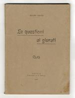 Le questioni ai giurati