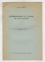 Autobiografismo di A. France. Le Chat maigre