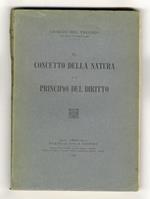 Il concetto della natura e il principio del diritto