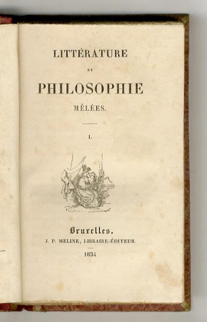 Littérature et philosophie. Melées - Victor Hugo - copertina