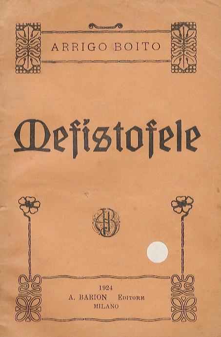 Mefistofele - Arrigo Boito - copertina
