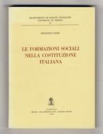 Le formazioni sociali nella costituzione italiana