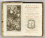 Poesie d'Alessandro Guidi con la sua vita descritta da Gio. Mario Crescimbeni con altre aggiunte. Edizione terza ricorretta, e ripurgata da molti errori corsi nelle passate edizioni