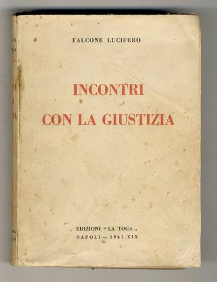 Incontri con la giustizia - Falcone Lucifero - copertina
