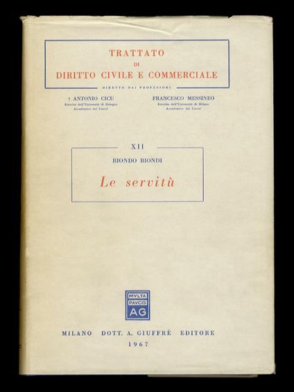Le servitù - Biondo Biondi - copertina