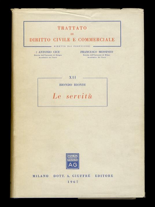Le servitù - Biondo Biondi - copertina