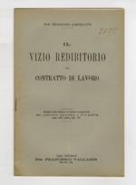 Il vizio redibitorio nel contratto di lavoro