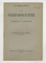 Le associazioni padronali di residenza e le cambiali in bianco