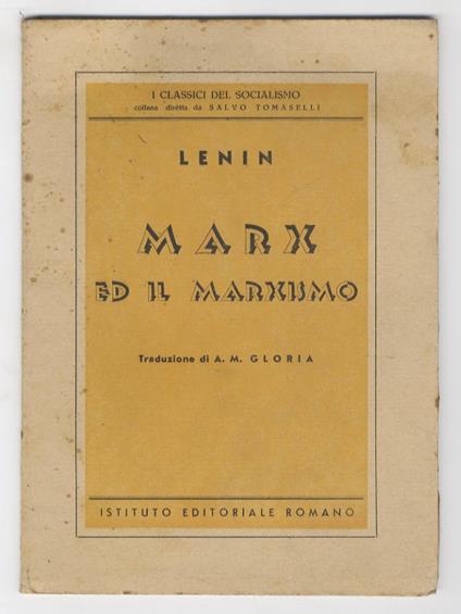 Marx e il marxismo - Lenin - copertina