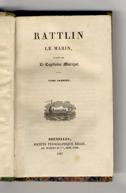 Rattlin, le marin - Frederick Marryat - copertina