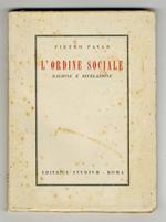 L' ordine sociale. Ragione e rivelazione