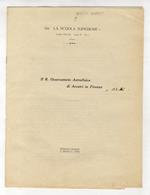 Il R. Osservatorio Astrofisico di Arcetri in Firenze