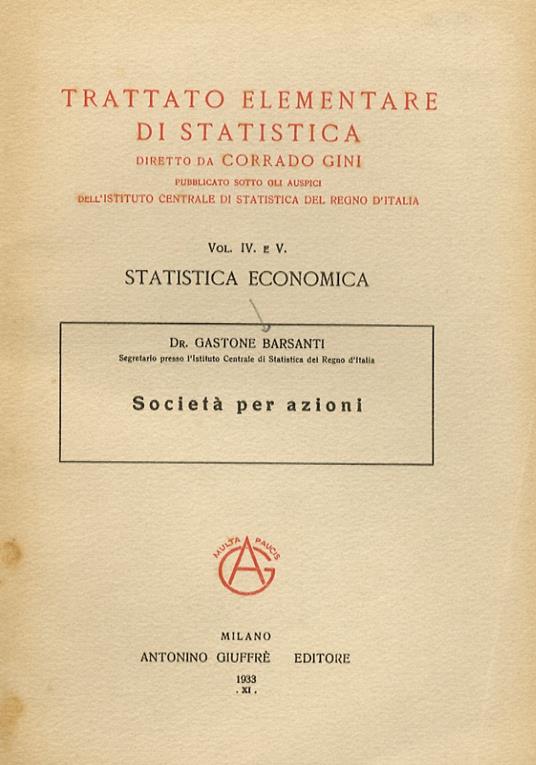 Società per azioni - Gastone Barsanti - copertina