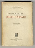 Nozioni istituzionali di diritto privato. Seconda edizione, riveduta ed aggiornata