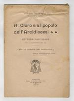 Al Clero e al popolo dell'Arcidiocesi. Lettera pastorale, per la Quaresima del 1934: “Sulla onestà del costume”