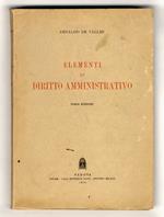 Elementi di diritto amministrativo. Terza edizione