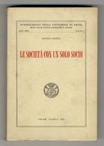 Le società con un solo socio. Analisi dei dati di una ricerca comparatistica
