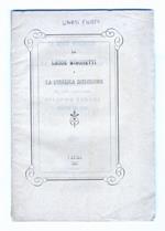 Le leggi Minghetti e la pubblica istruzione. Considerazioni del conte commendatore Filippo Linati, senatore del Regno
