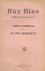 Ruy Blas. Dramma lirico in quattro atti di C. D'Ormeville. Musica del maestro F. Marchetti