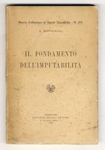 Il fondamento della imputabilità